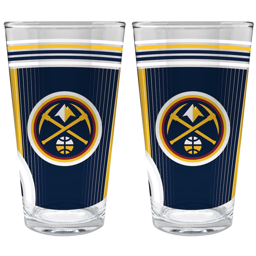 Denver Nuggets COOL VIBES 2 pc Pint Glass Set