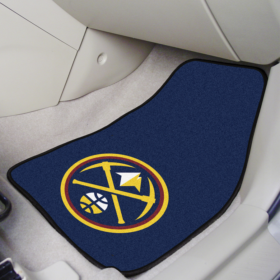 Denver Nuggets Car Floor Mats 18 x 27 Carpeted-Pair