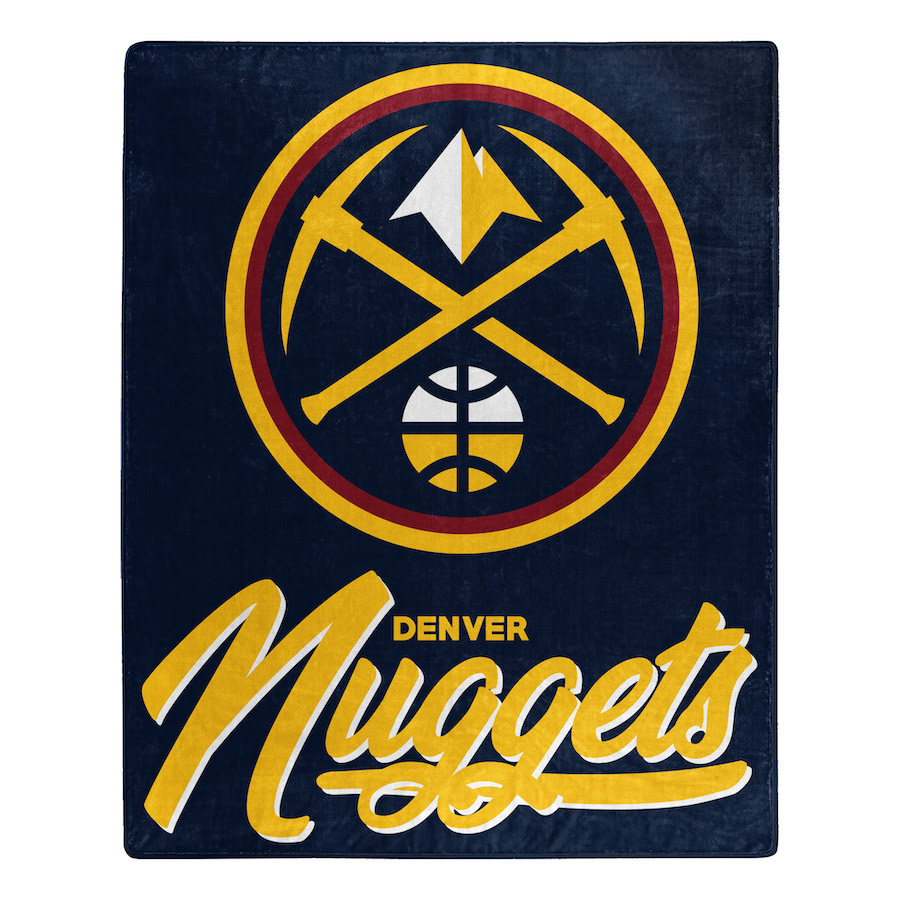 Denver Nuggets Plush Fleece Raschel Blanket 50 x 60