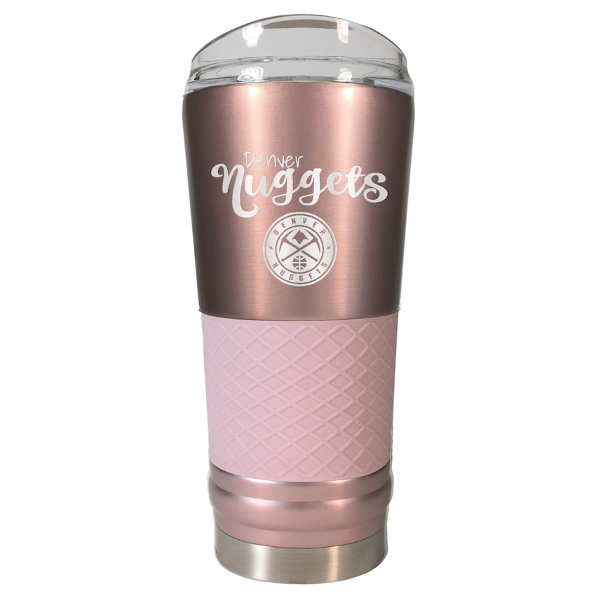 Denver Nuggets 24 oz Rose Gold Draft Travel Tumbler