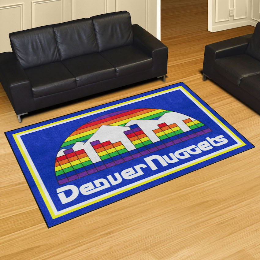 Denver Nuggets Vintage 5x8 Area Rug - Throwback Logo