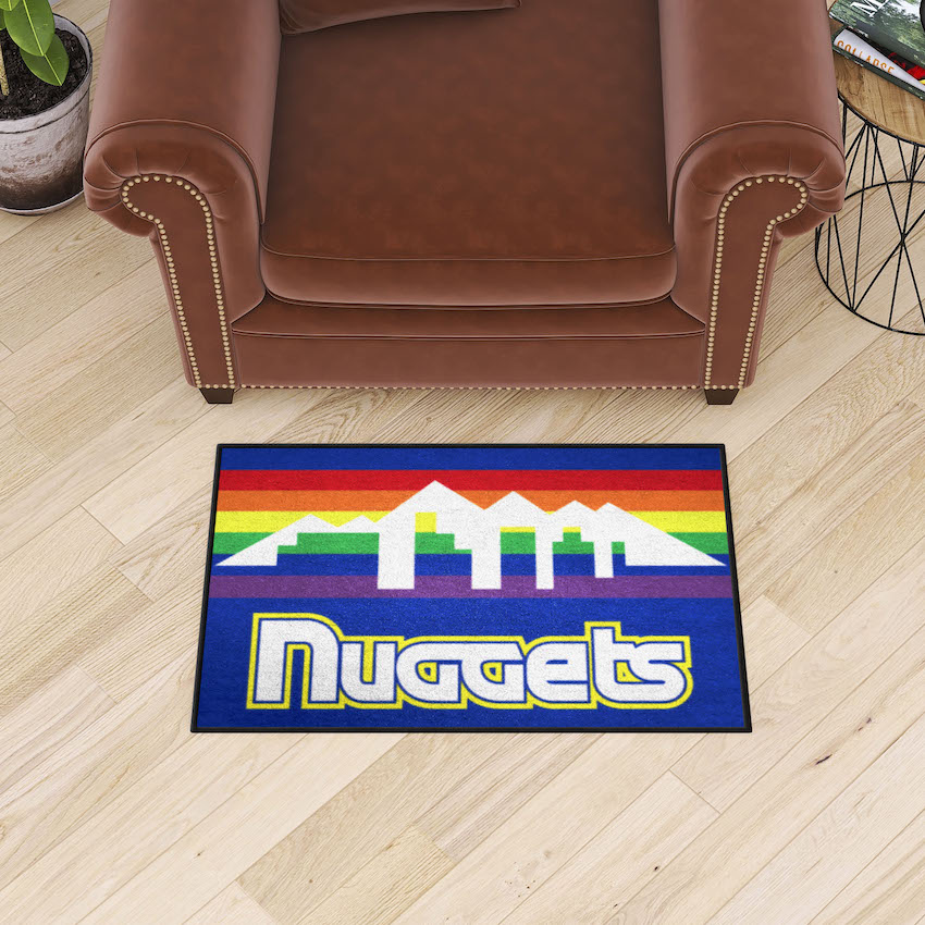 Denver Nuggets Vintage 20 x 30 STARTER Floor Mat - Throwback NAME