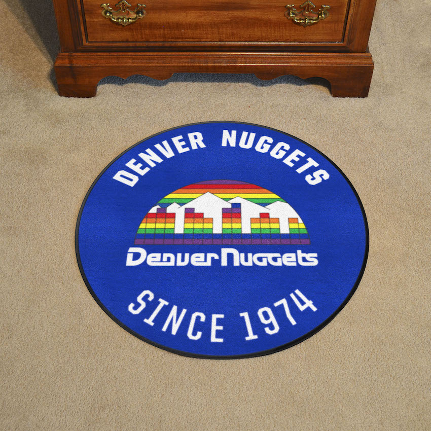 Denver Nuggets Vintage Roundel Mat - Throwback Logo