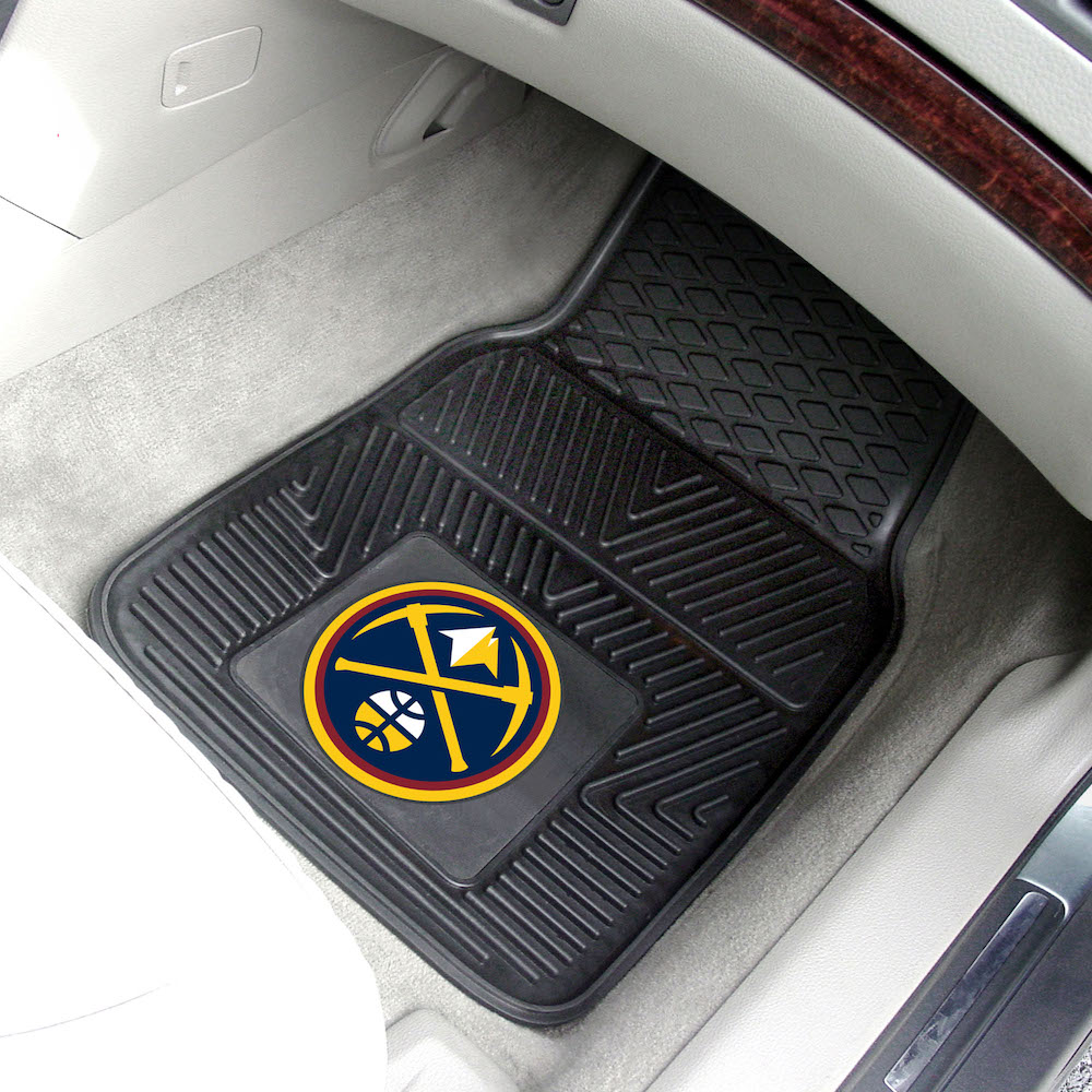 Denver Nuggets Car Floor Mats 18 x 27 Heavy Duty Vinyl Pair