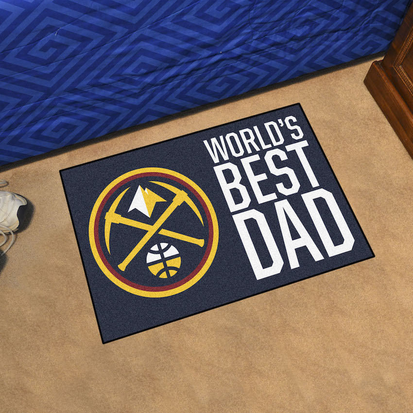 Denver Nuggets 20 x 30 WORLDS BEST DAD Floor Mat
