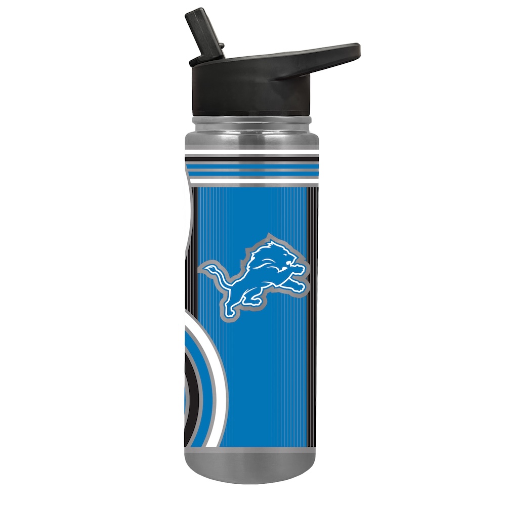 Detroit Lions Stainless Steel Water Bottle With Wrap