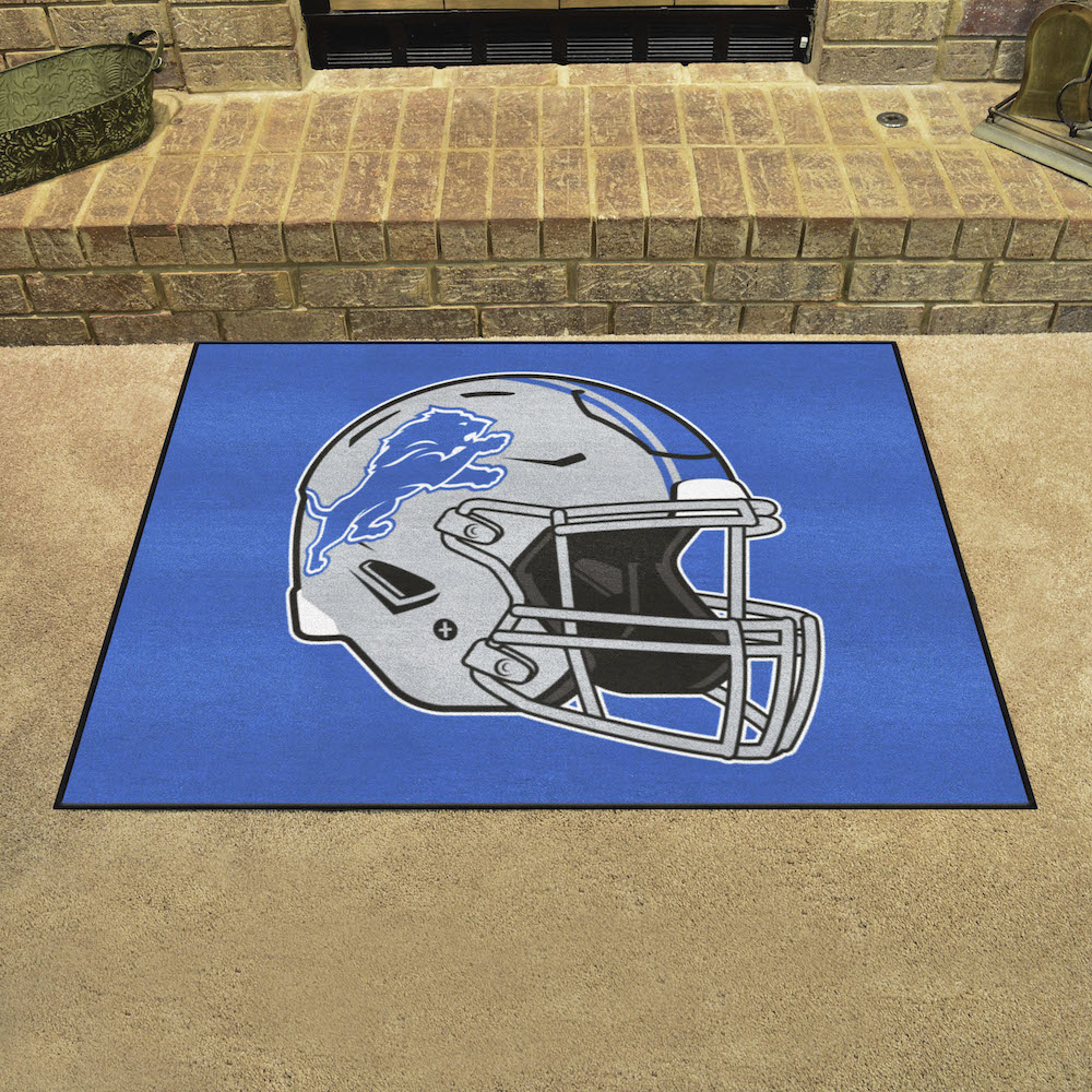 Detroit Lions 34 x 45 ALL STAR Floor Mat - Helmet Logo