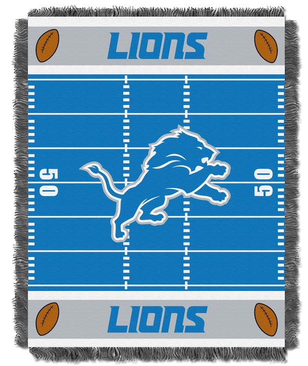 Detroit Lions Woven Baby Blanket 36 x 48