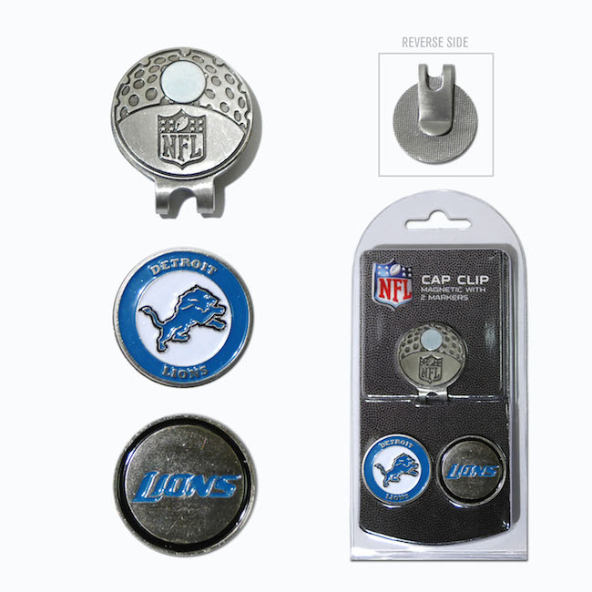 Detroit Lions Hat Clip With 2 Ball Markers