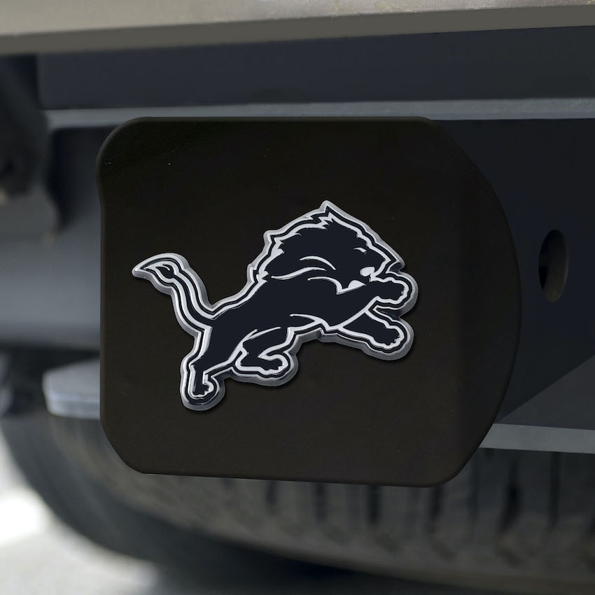 Detroit Lions Hitch Cover - Black