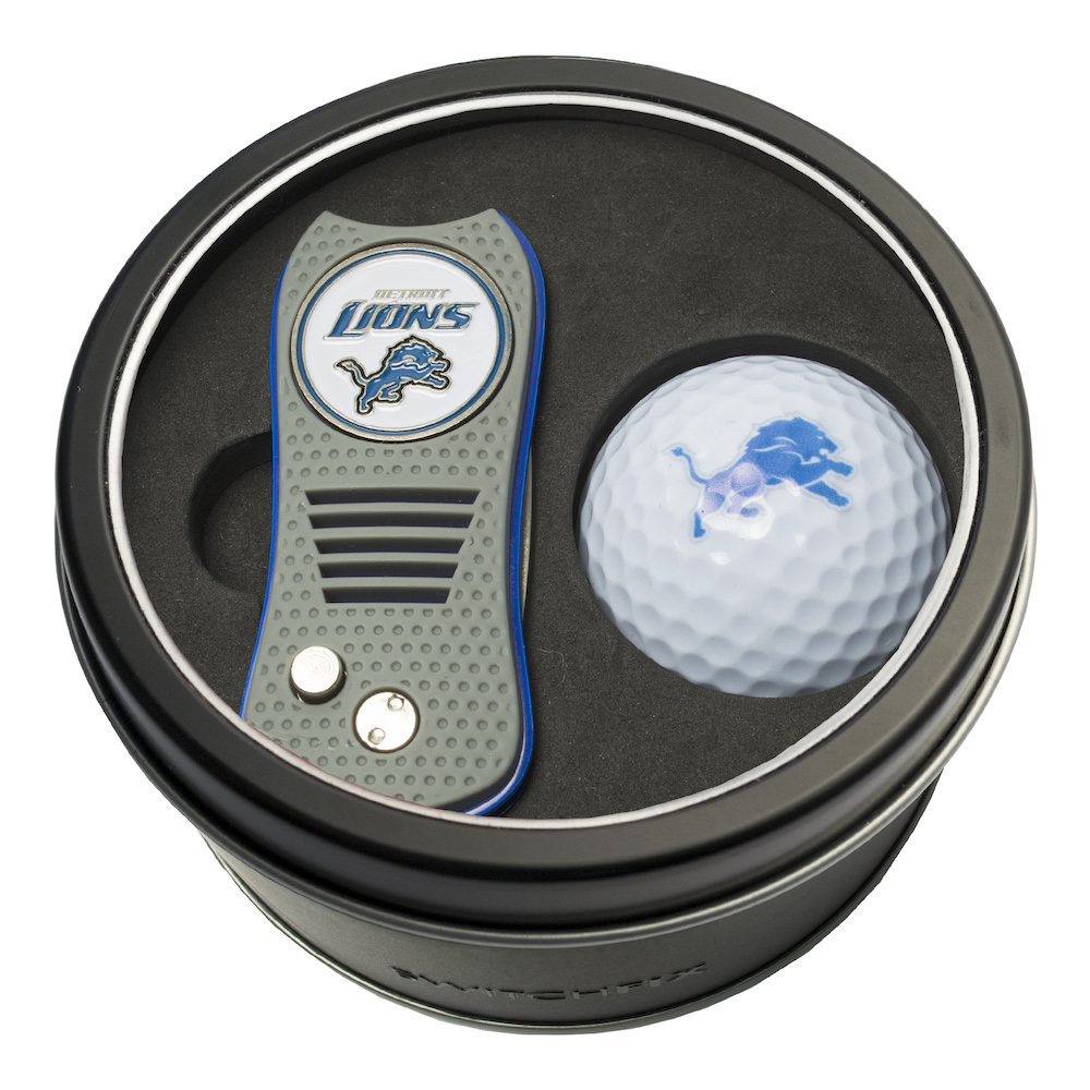 Detroit Lions Switchblade Divot Tool and Golf Ball Gift Pack