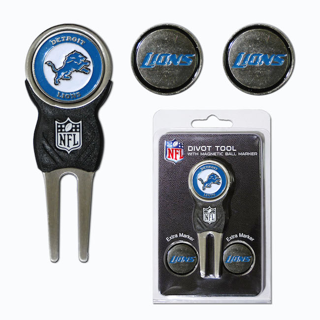 Detroit Lions 3 Marker Signature Divot Tool Pack