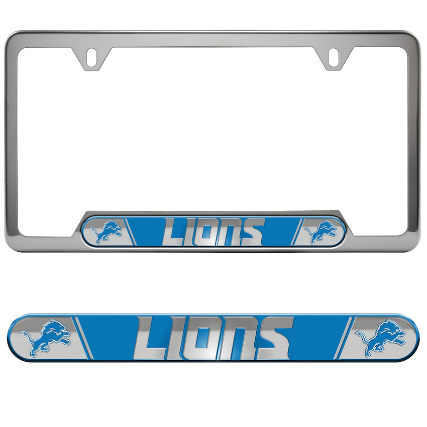 Detroit Lions Embossed License Plate Frame