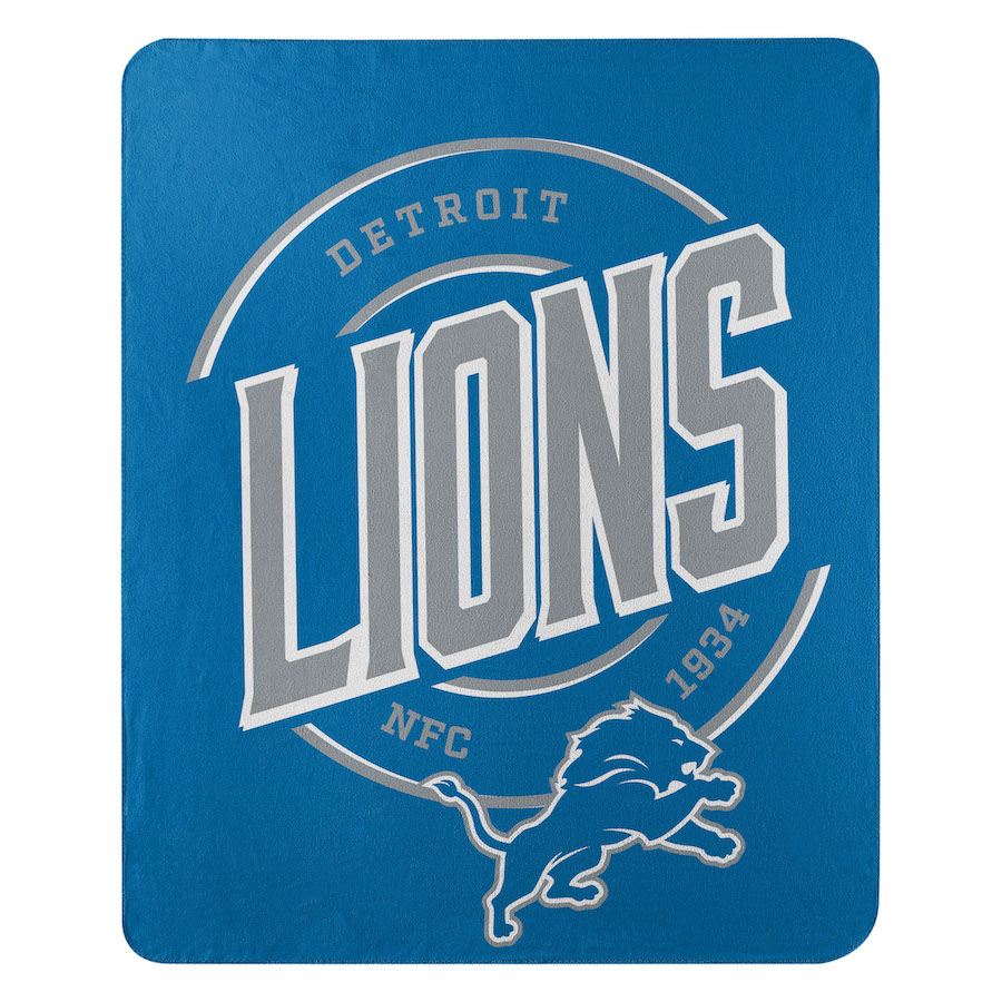 Detroit Lions Fleece Throw Blanket 50 x 60