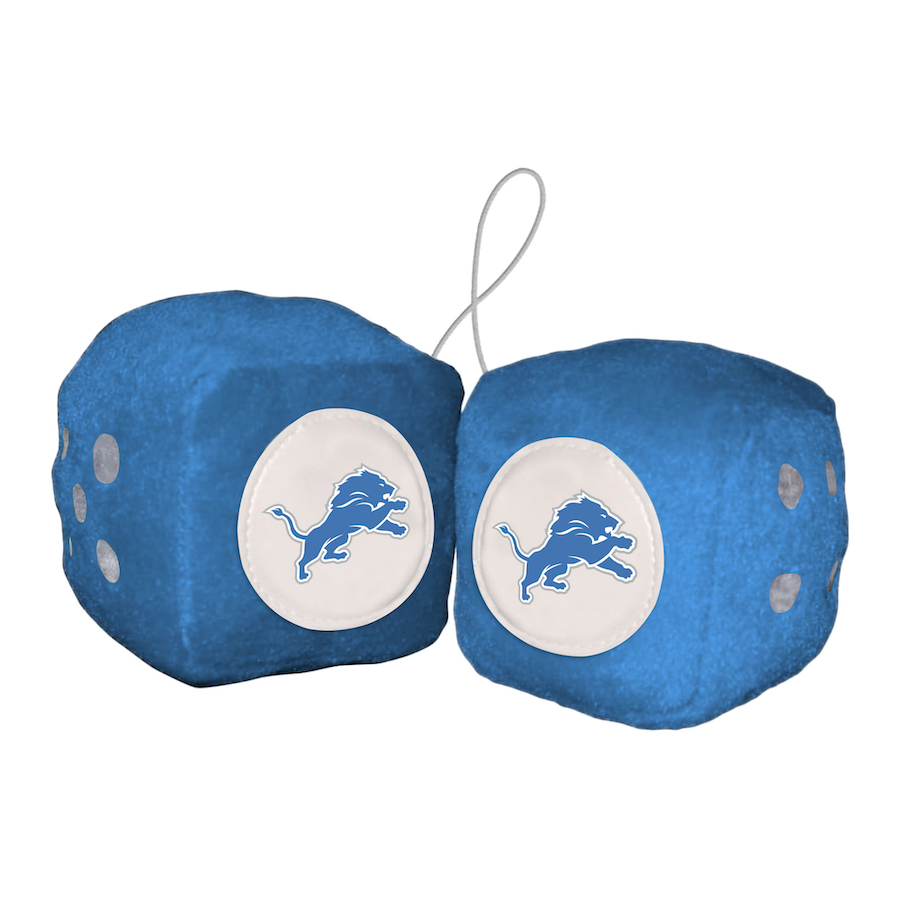 Detroit Lions Fuzzy Dice