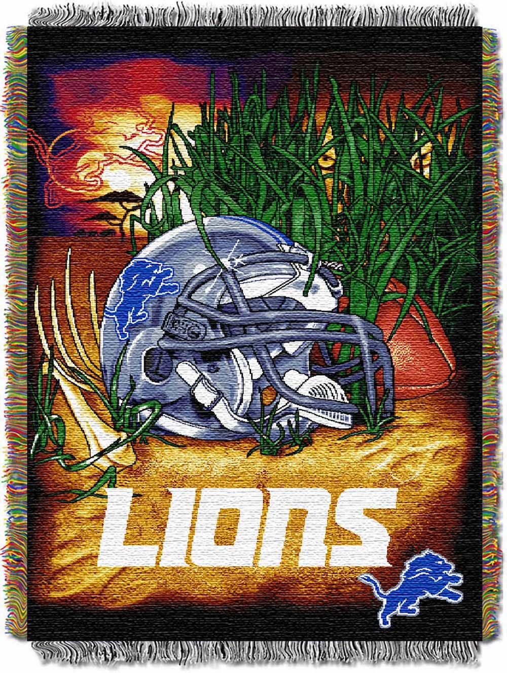 Detroit Lions Home Field Advantage Series Tapestry Blanket 48 x 60