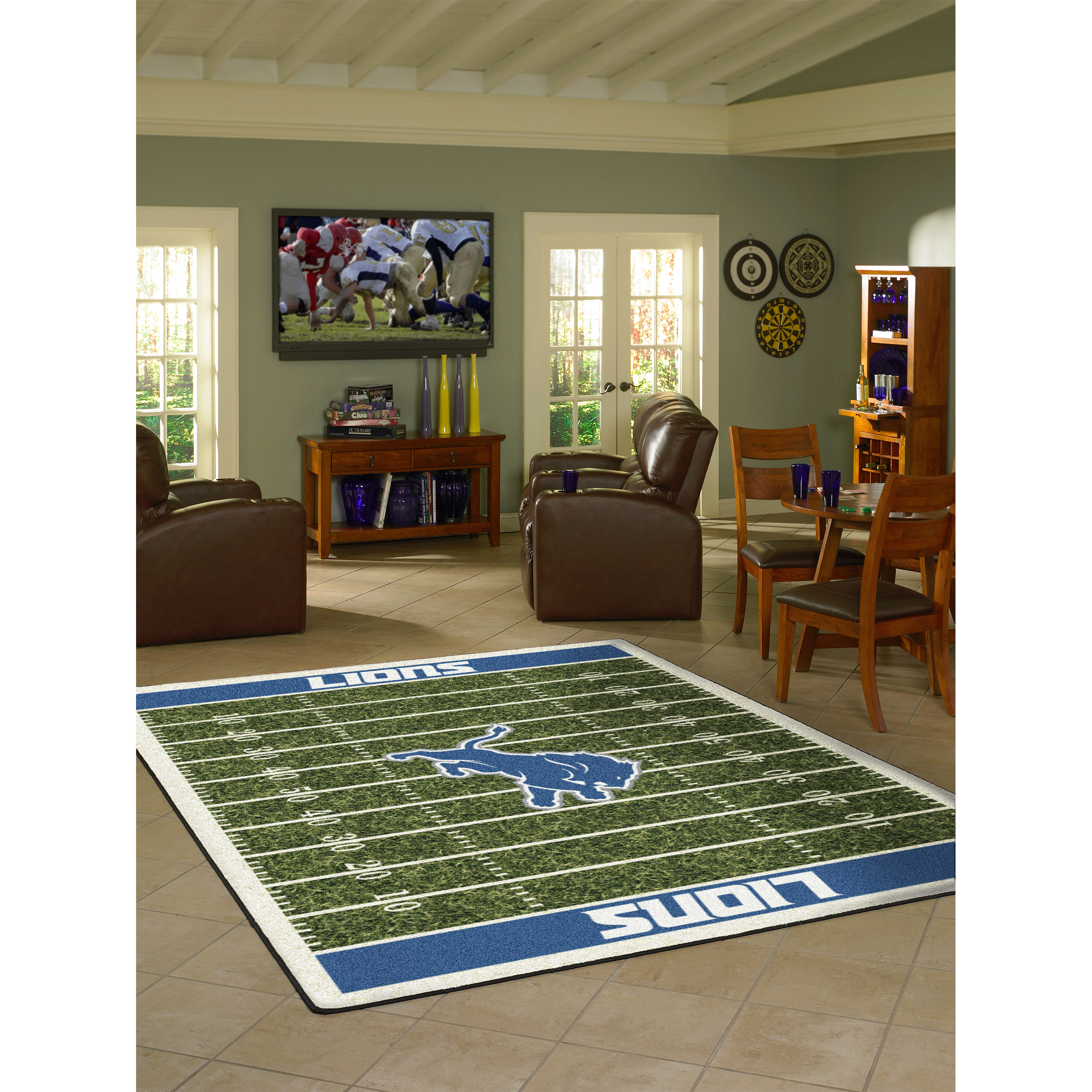 Detroit Lions 4 X 6 HOMEFIELD Rug