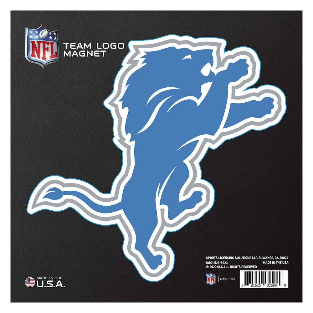 Detroit Lions Large Team Logo Magnet - Indoor Outdoor