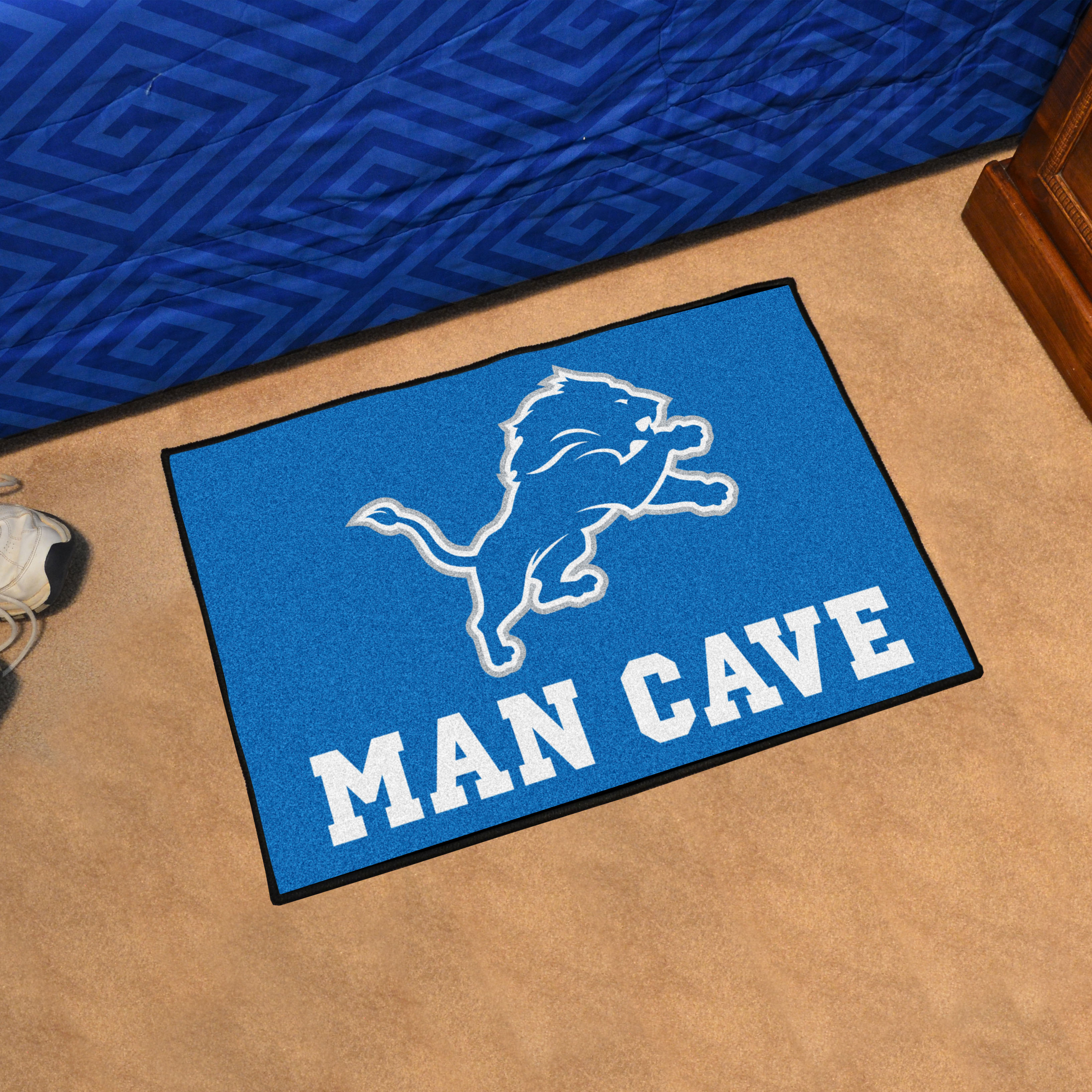 Detroit Lions MAN CAVE 20 x 30 STARTER Floor Mat