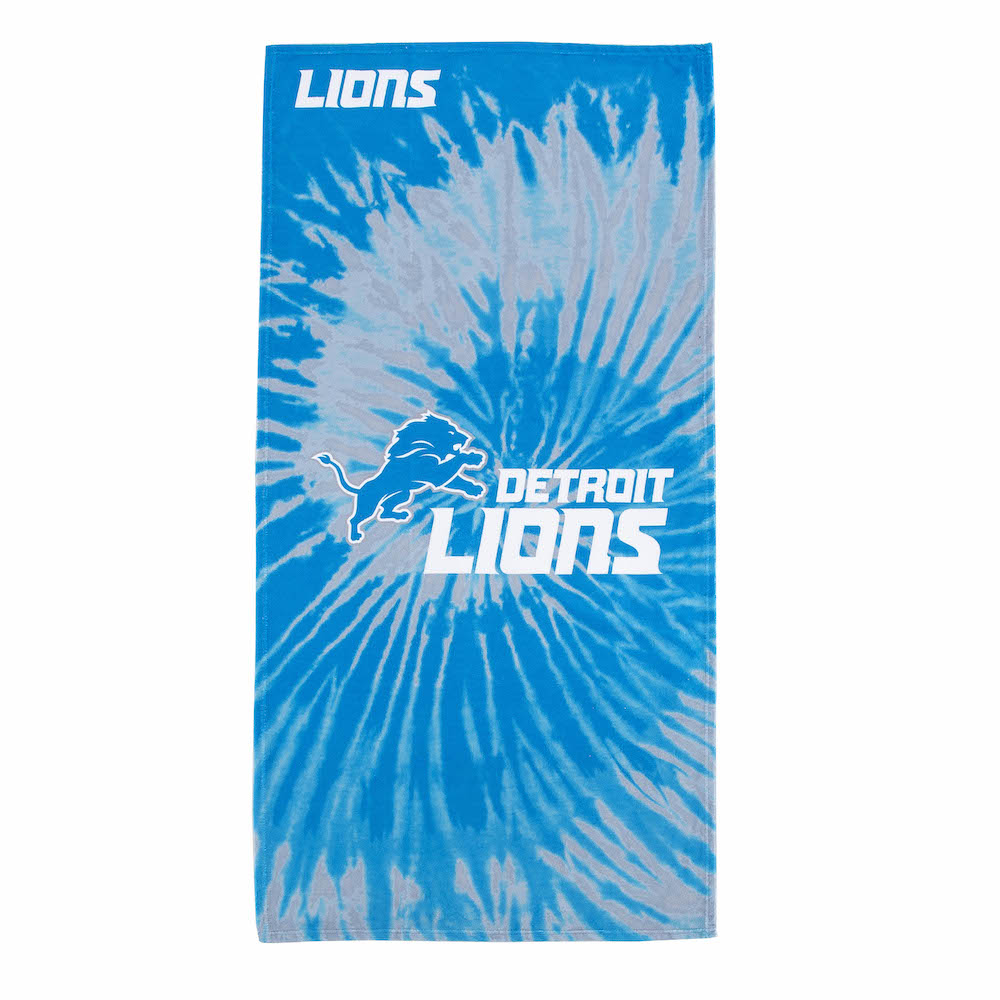 Detroit Lions Pyschedelic 30x60 Beach Towel