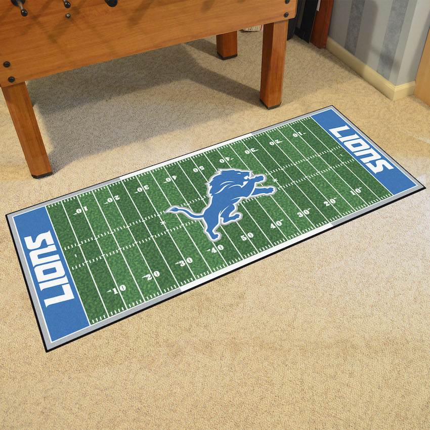 Detroit Lions 30 x 72 Football Field Carpet Runner