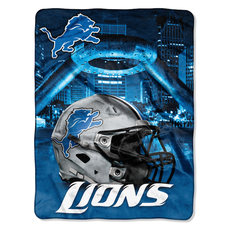 Detroit Lions Silk Touch Rachel Throw Blanket 60 x 80