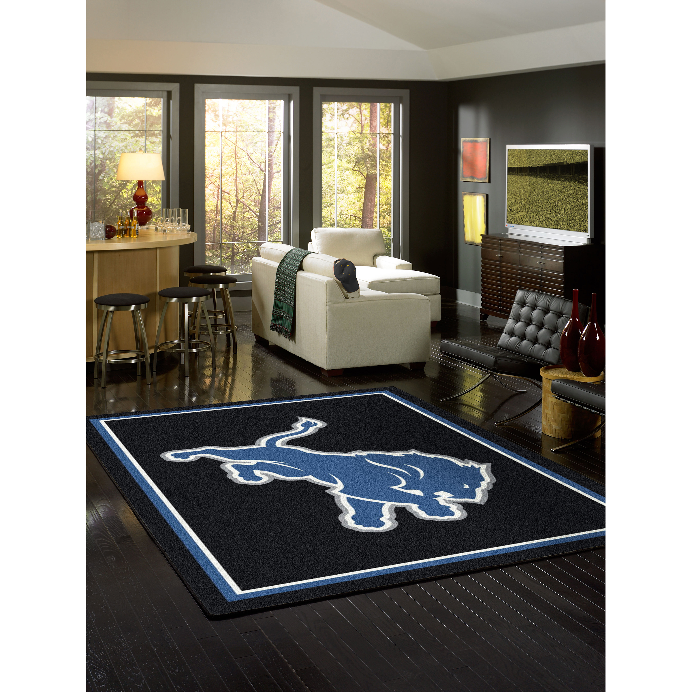 Detroit Lions 4 X 6 SPIRIT Rug