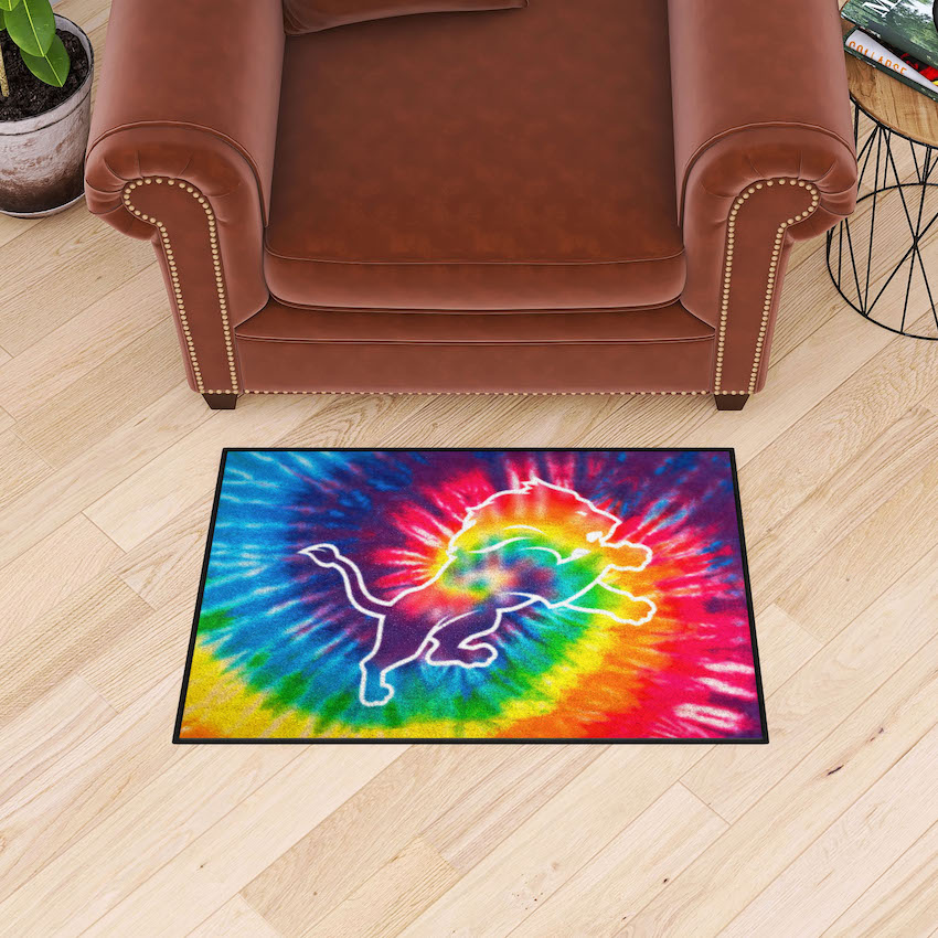 Detroit Lions TIE-DIE 20 x 30 Starter Floor Mat