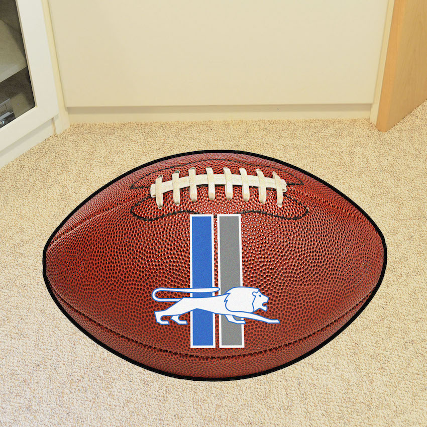 Detroit Lions Vintage 22 x 35 Football Mat Throwback Logo