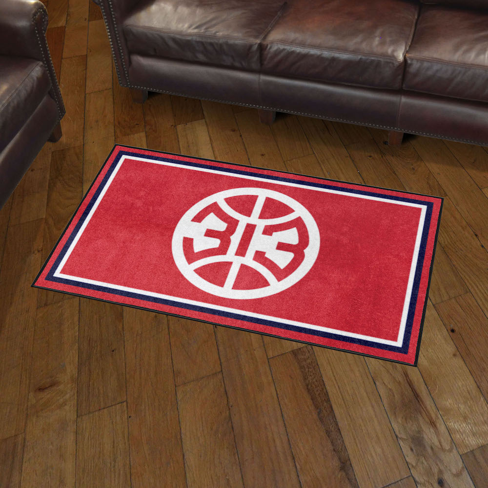 Detroit Pistons 3x5 Area Rug - 2nd Logo