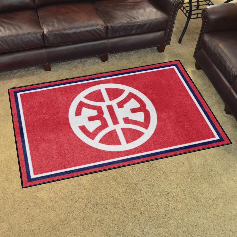 Detroit Pistons 4x6 Area Rug - 2nd Logo