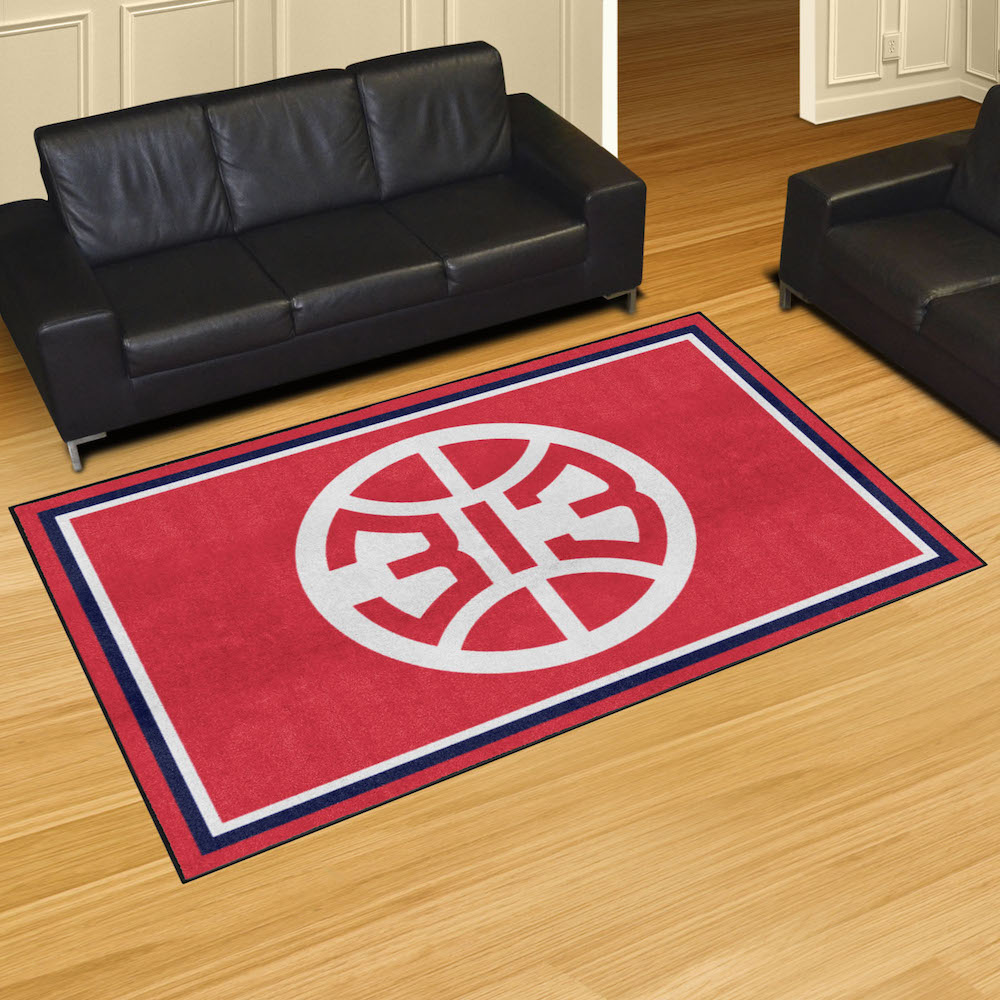 Detroit Pistons 5x8 Area Rug - 2nd Logo