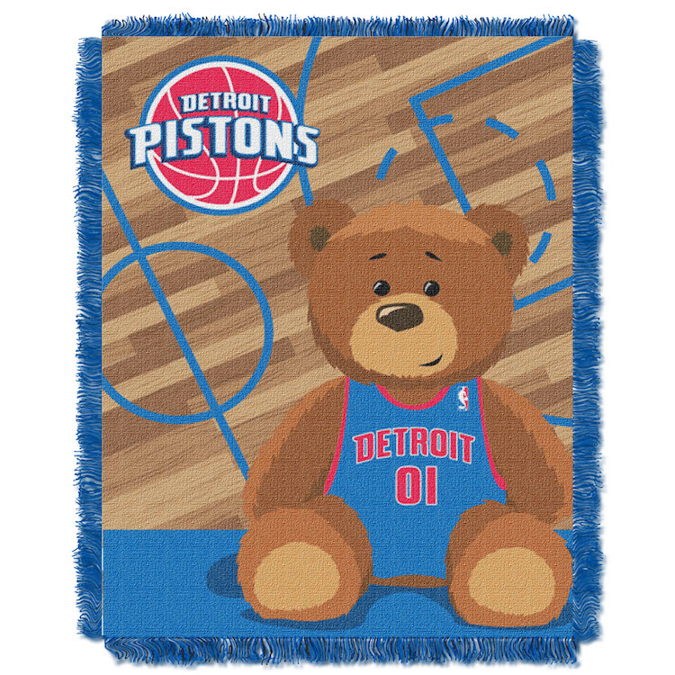 Detroit Pistons Woven Baby Blanket 36 x 48