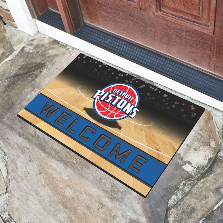 Detroit Pistons Recycled Crumb Rubber Door Mat