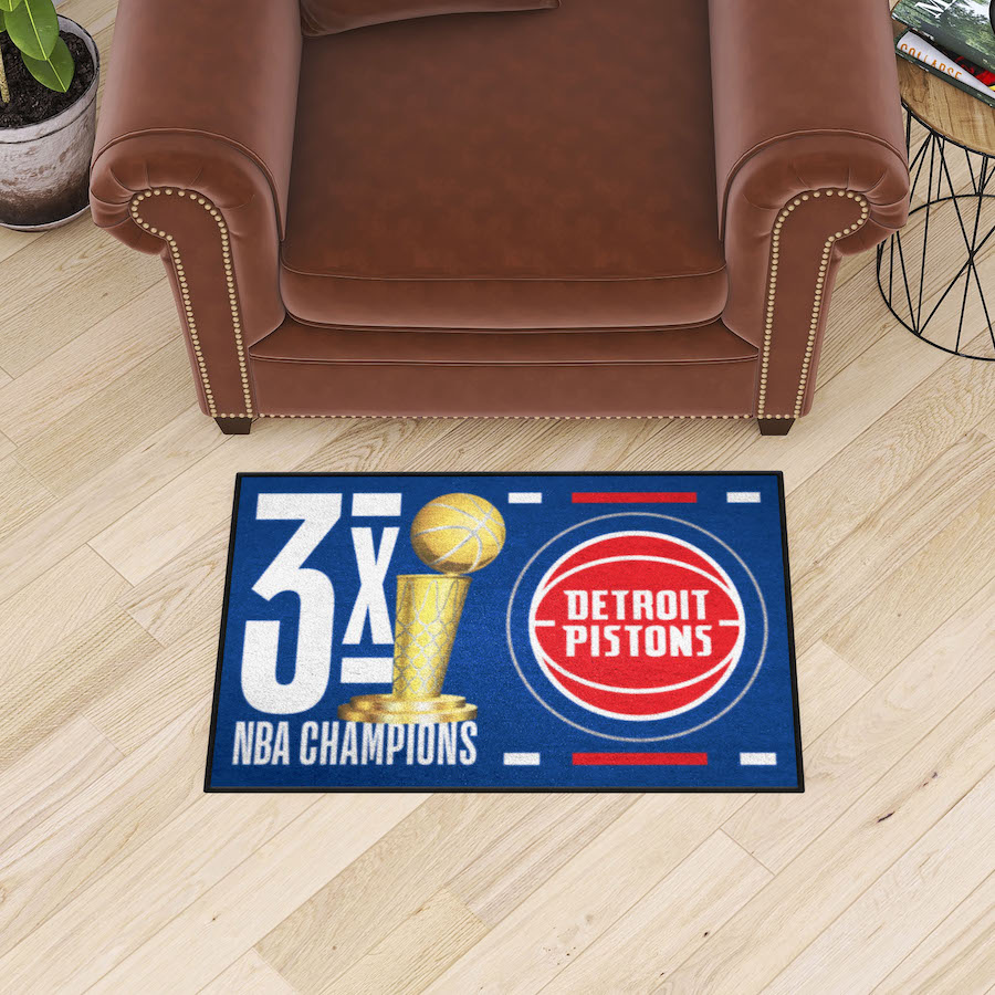 Detroit Pistons DYNASTY Floor Mat - 20 x 30 inch Starter style