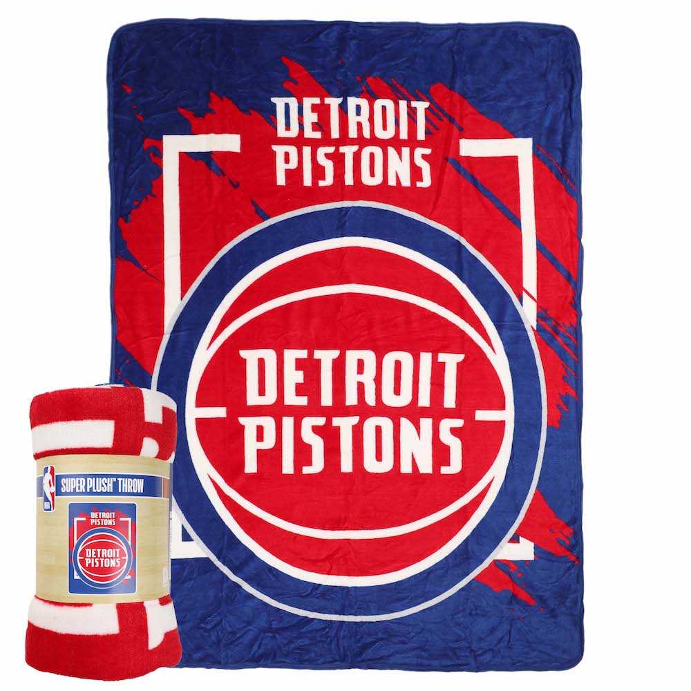 Detroit Pistons Micro Raschel 50 x 60 Team Blanket