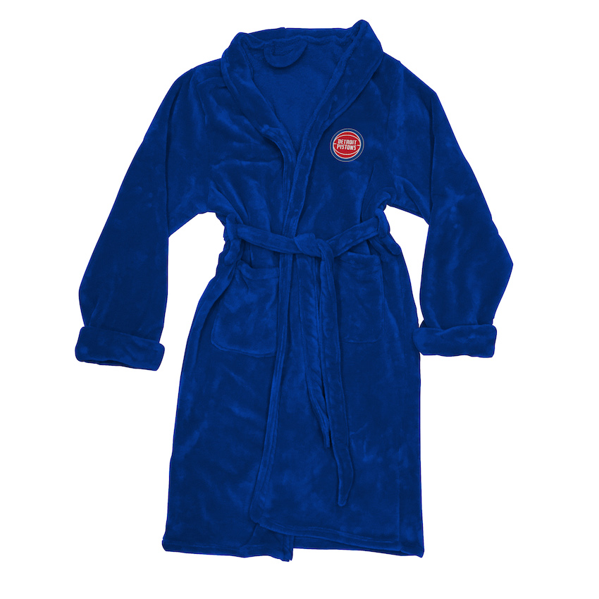 Detroit Pistons Mens Silk Touch Bath Robe (L/XL)