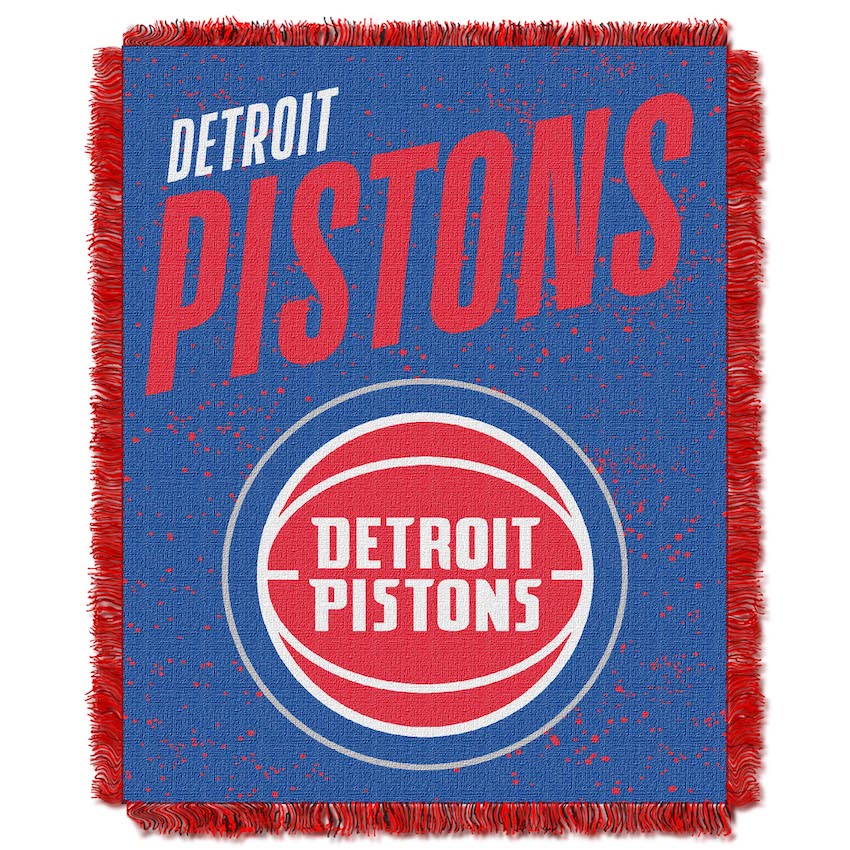 Detroit Pistons Double Play Tapestry Blanket 48 x 60