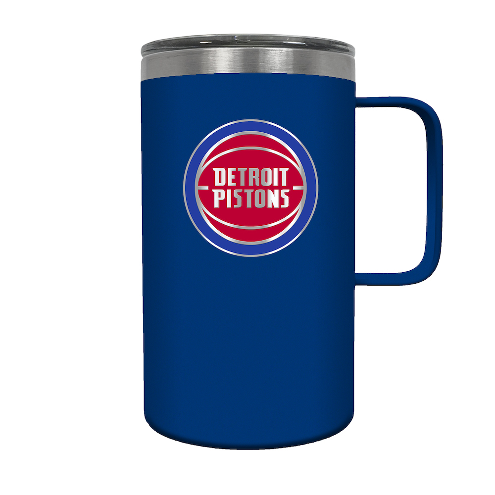 Detroit Pistons 18 oz HUSTLE Travel Mug - Team Color