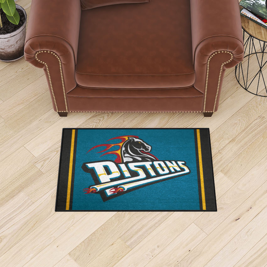 Detroit Pistons Vintage 20 x 30 STARTER Floor Mat - Throwback NAME