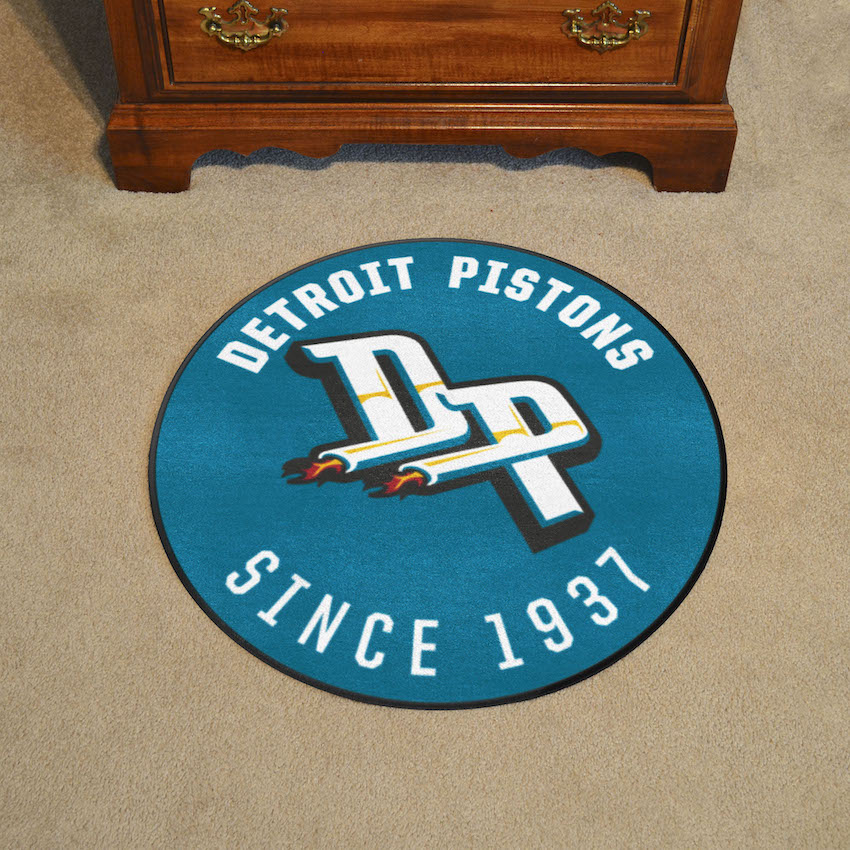 Detroit Pistons Vintage Roundel Mat - Throwback Logo