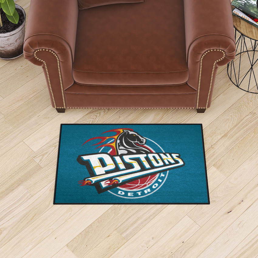 Detroit Pistons Vintage 20 x 30 STARTER Floor Mat - Throwback Logo