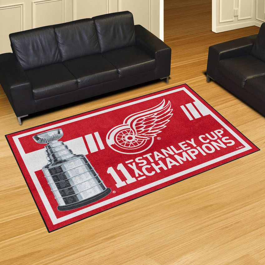 Detroit Red Wings 5 x 8 DYNASTY Area Rug