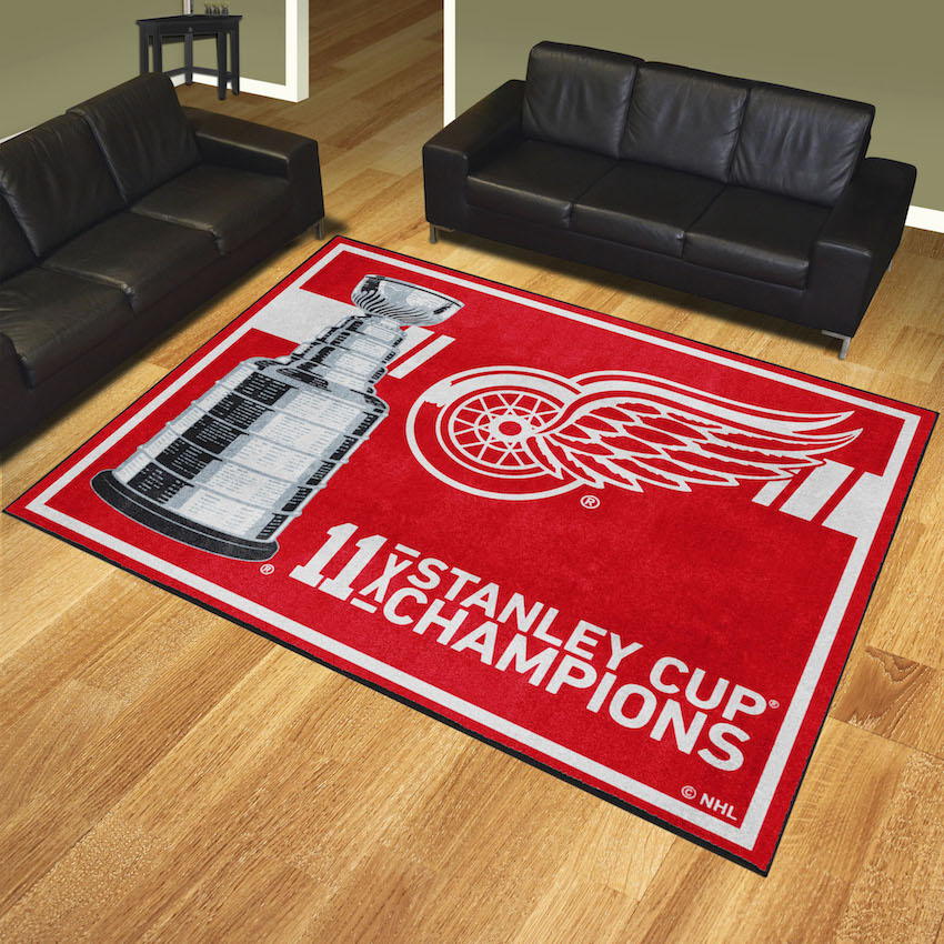 Detroit Red Wings 8 x 10 DYNASTY Area Rug