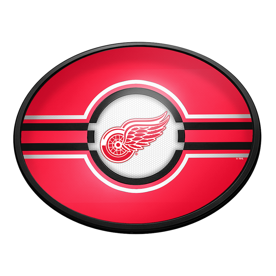 Detroit Red Wings Slimline LED Wall Sign ~ OVAL