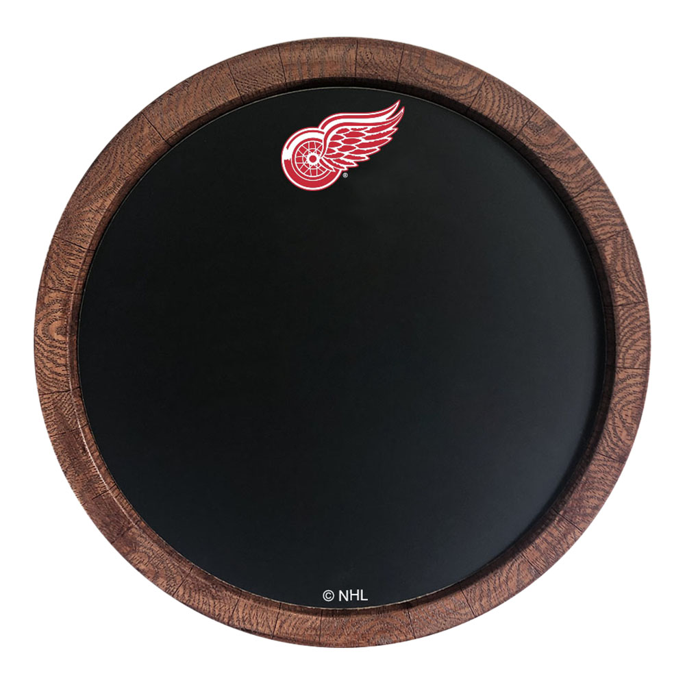 Detroit Red Wings Chalkboard FAUX Barrel Top Sign