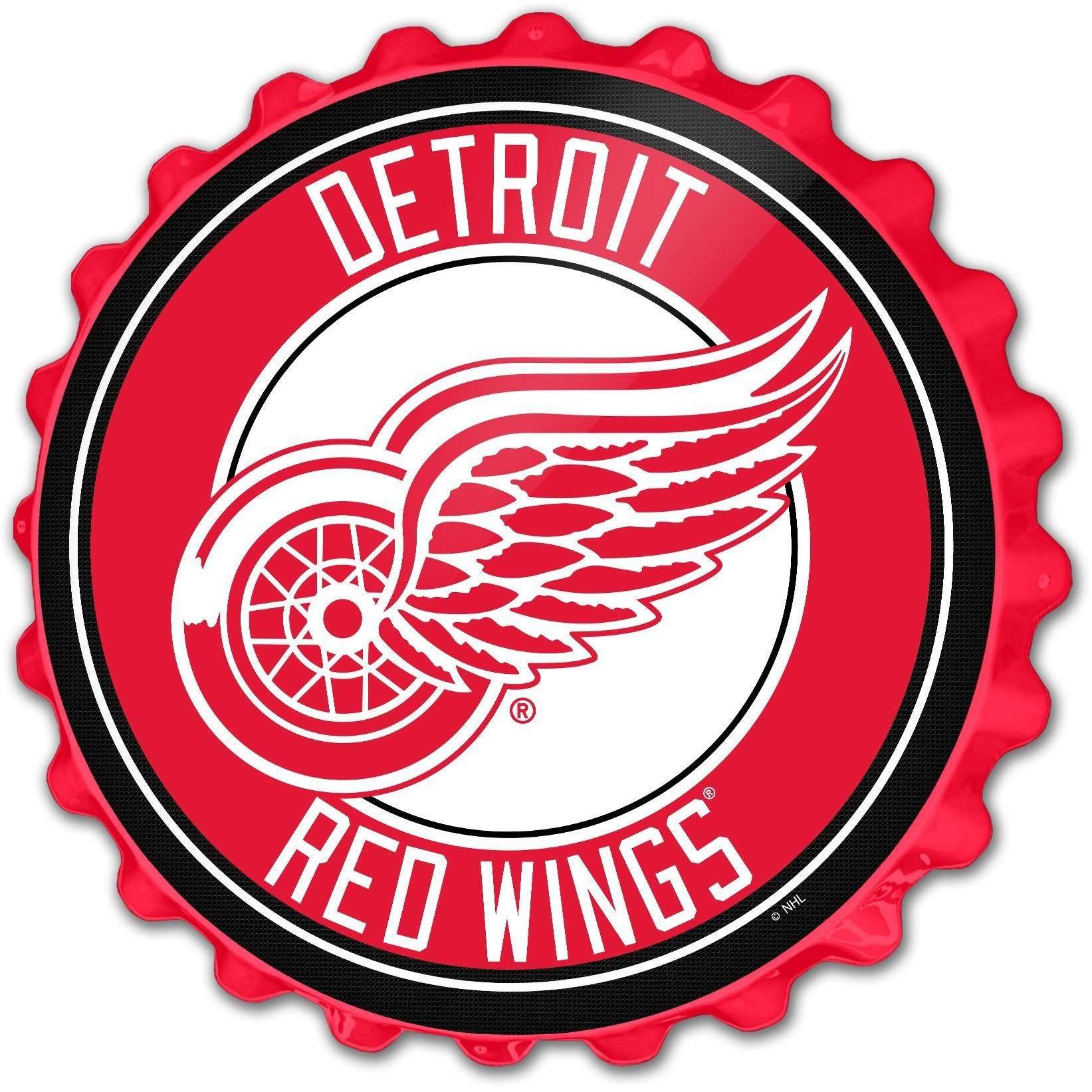 Detroit Red Wings Bottle Cap Wall Sign