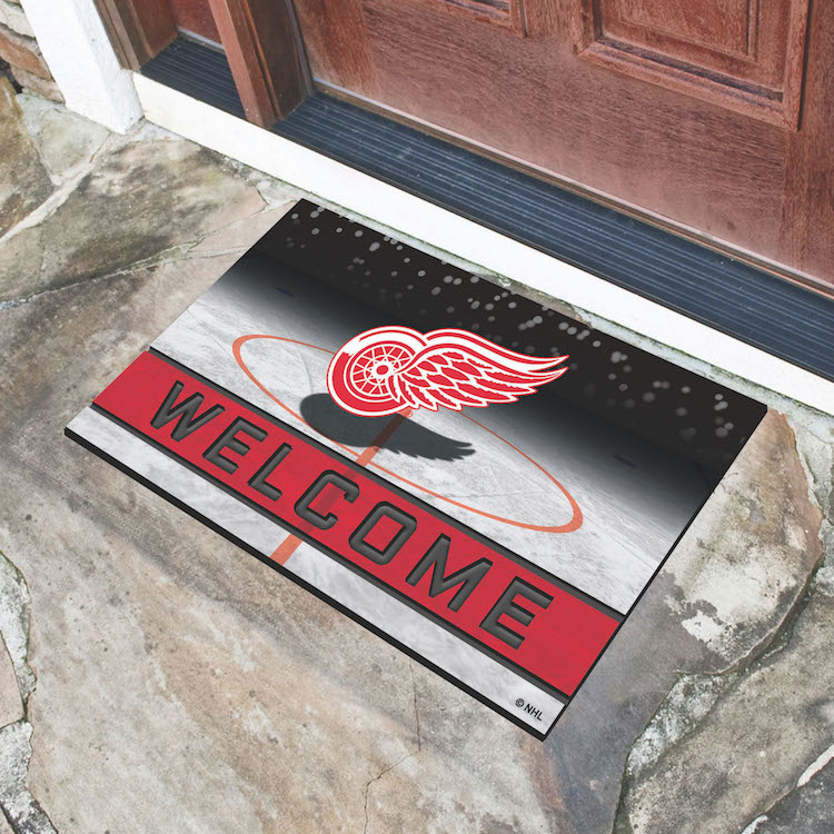 Detroit Red Wings Recycled Crumb Rubber Door Mat