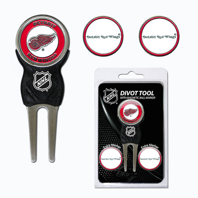 Detroit Red Wings 3 Marker Signature Divot Tool Pack