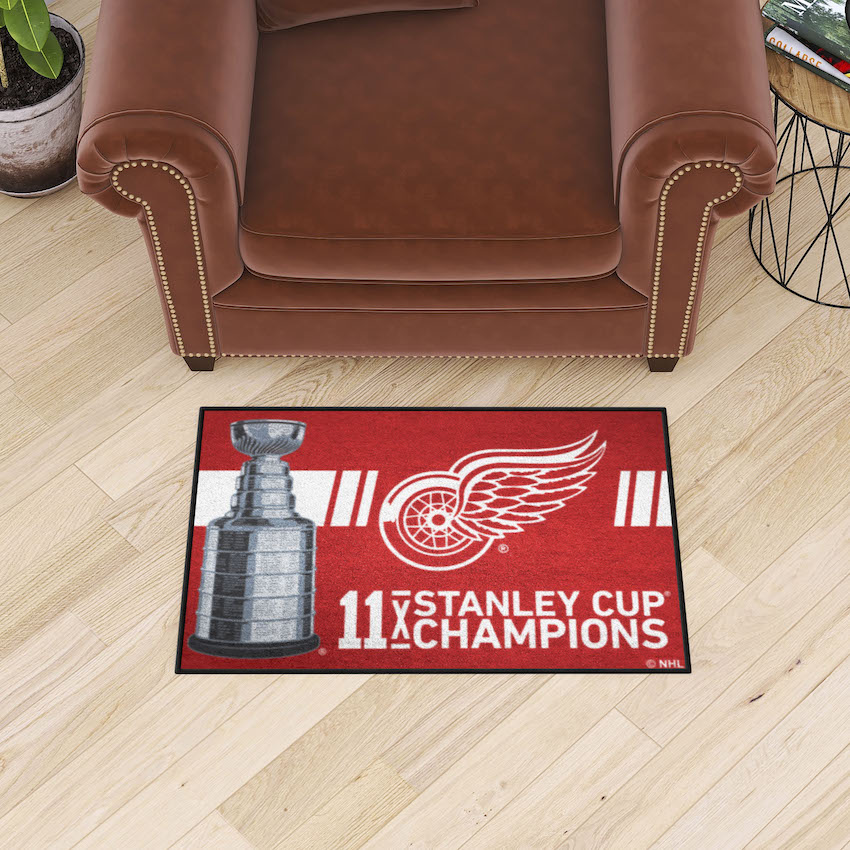 Detroit Red Wings DYNASTY Floor Mat - 20 x 30 inch Starter style